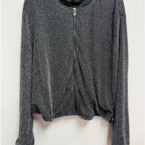 Torrid Gray Zip-Up Jacket